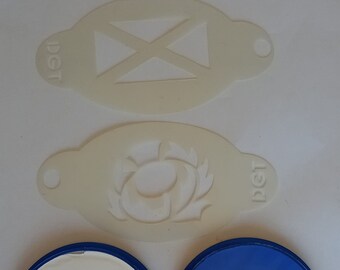 Scotland face painting kit including stencils & face paint  Rugby  World Cup  6 nations   Scottish  Burns Night  St Andrews Day