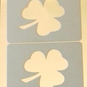 2 x Shamrock face painting stencils - reusable many times  rugby football World Cup Irish Ireland 6 nations St Patrick&#39;s Day Internationals