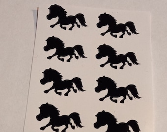 30 x pony horse stickers - great fun for children or craft embellishment projects