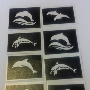 Stencils met dolfijnthema voor etsen op glas (gemengd) hobbyambacht presenteren geschenk zee oceaan