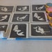 Mermaid girls tattoos stencil glitter set including 5 glitter colors + glue Fund raising