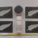 New Zealand fern glitter tattoo set including 30 stencils + black glitter + glue Rugby World Cup