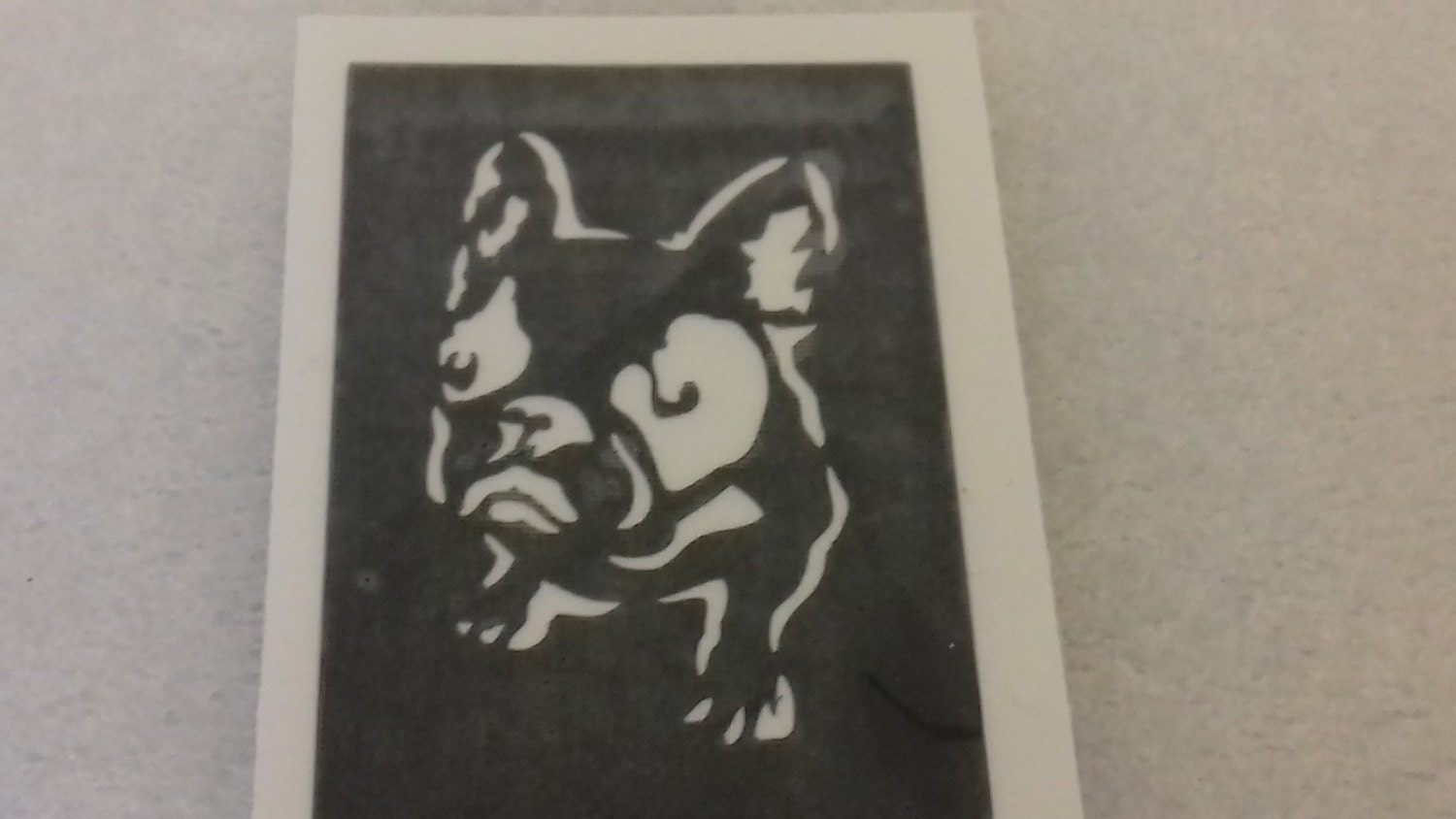 10 100 French bulldog face dog stencils for etching on | Etsy