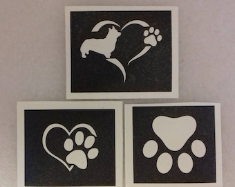 10 100 French Bulldog Face Dog Stencils for Etching on Glass - Etsy
