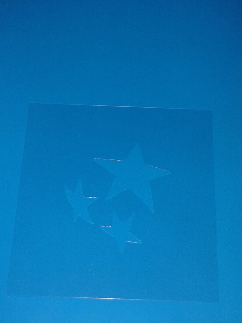 2 X Stars Face Painting Stencils Reusable Many Times Great Etsy