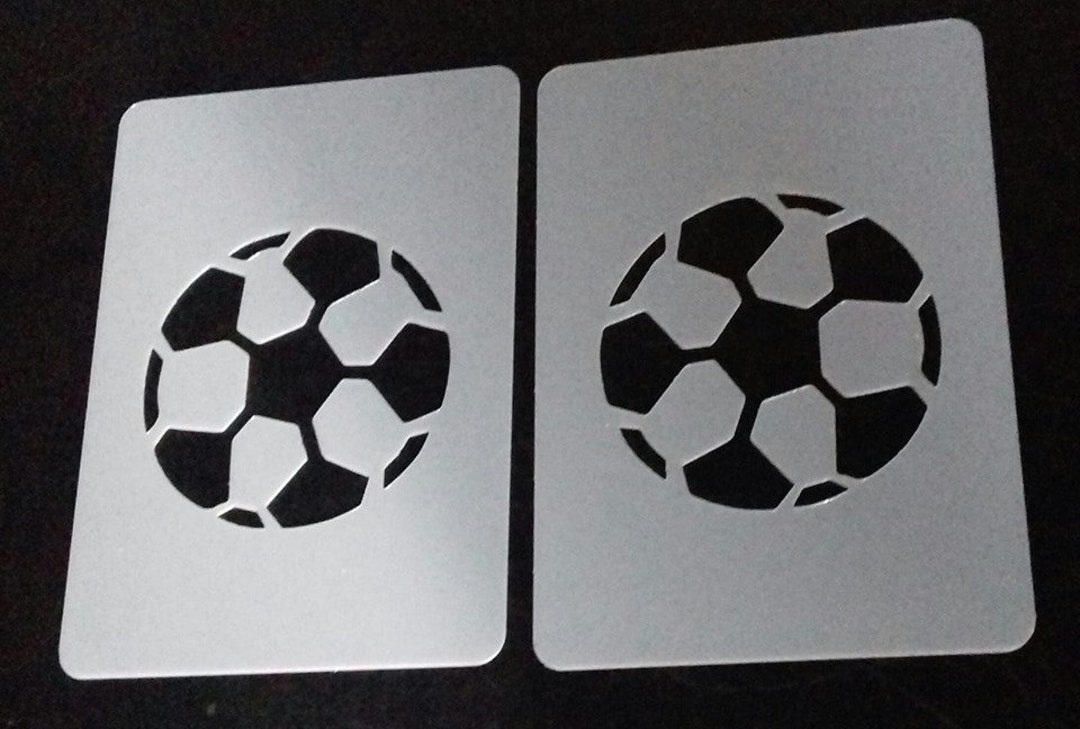 2 X Football Face Painting Stencils Face Painters Tool World Cup