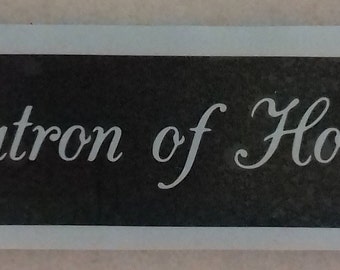 Matron of Honor word stencils for etching on glass   craft hobby glassware present gift favor wedding