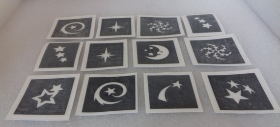 Star Themed Mini Small Stencils Pick as Many as You Want From Drop Down  Menu Stars Swirling Shooting Sky -  Denmark