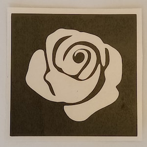 10 - 100 rozenbloemstencils voor etsen op glas Briljant voor speciaal geschenk