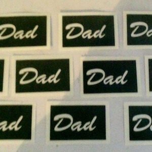 Vader woord stencils voor etsen op glas Vaderdag papa hobby ambacht cadeau glaswerk