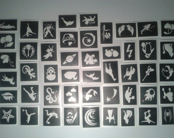 Mini small stencils  - pick as many as you want from drop down menu  boys girls mixed