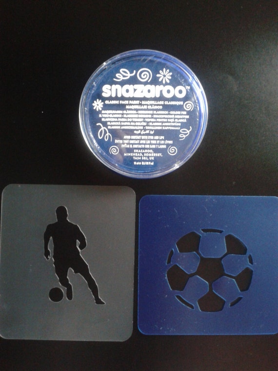 Football Face Painting Set Incl Face Paint & Stencils Sport Etsy