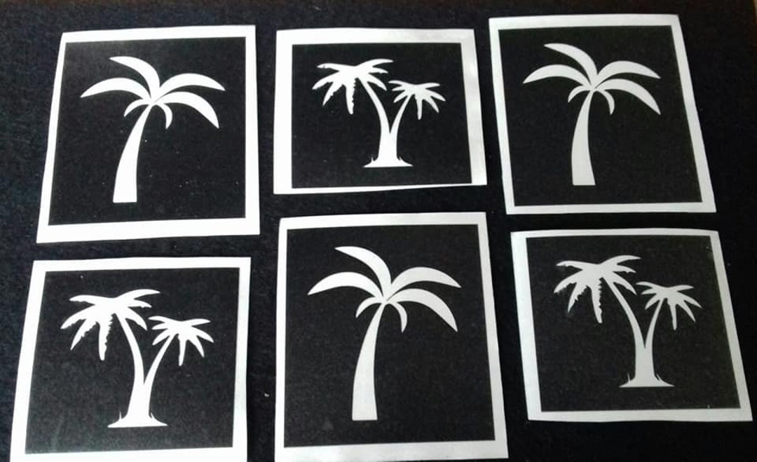 palm-tree-stencils-for-etching-on-glass-hobby-craft-etch-glassware-mixed-2-designs-etsy