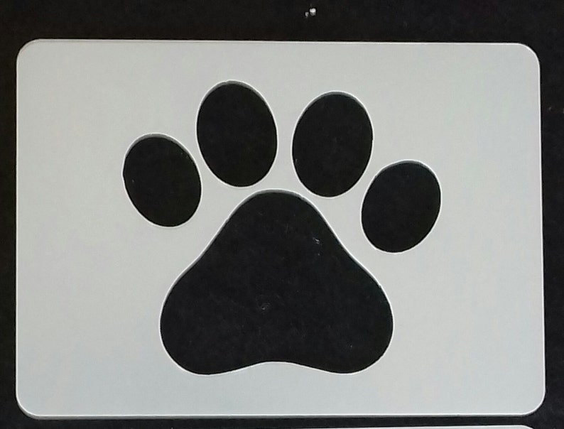 2 X Dog Paw Face Painting Stencils Reusable Many Times Great - Etsy