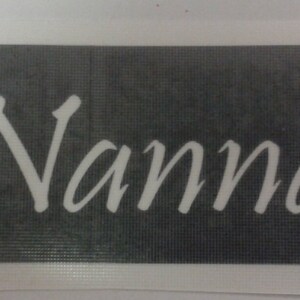 Nanna woord stencils voor etsen op glas Moederdag moeder oma knutsel hobby glaswerk cadeau cadeau