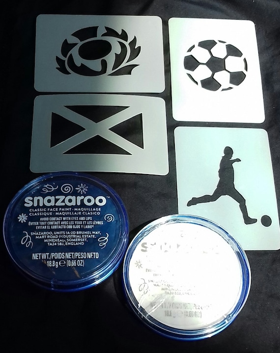 Scottish Football face painting set reusable Scotland Etsy