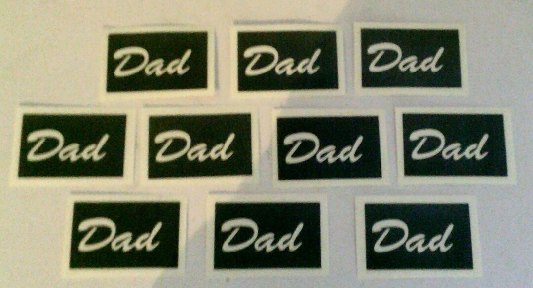Dad Word Stencils for Glitter Tattoos / Face Painting / Craft / Present ...