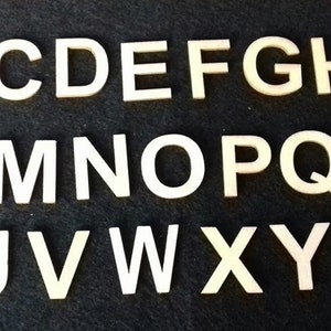Alfabet A - Z blok hoofdletters hout 1 "hoge letters kinderen kleuter leren spelen (27 letters) knutselproject