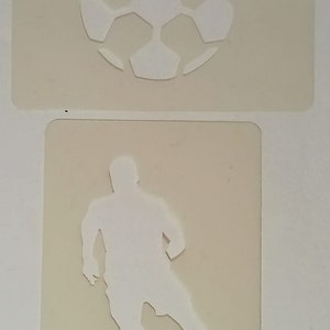 Football & football player face painting stencils for face painters  World Cup England Germany France Euros Netherlands Scotland