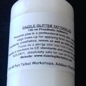 100 ml pro-aiutante body art colla per tatuaggi scintillio / uso cosmetico / teatrale FX PAX
