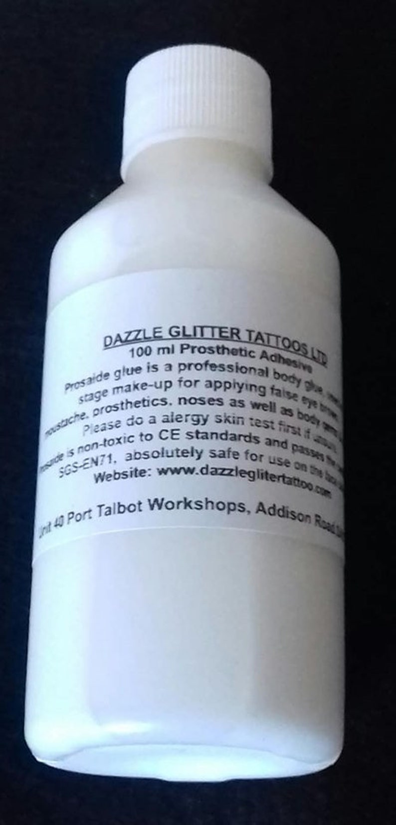 100 Ml Prosaide Body Art Glue for Glitter Tattoos / Cosmetic Etsy UK