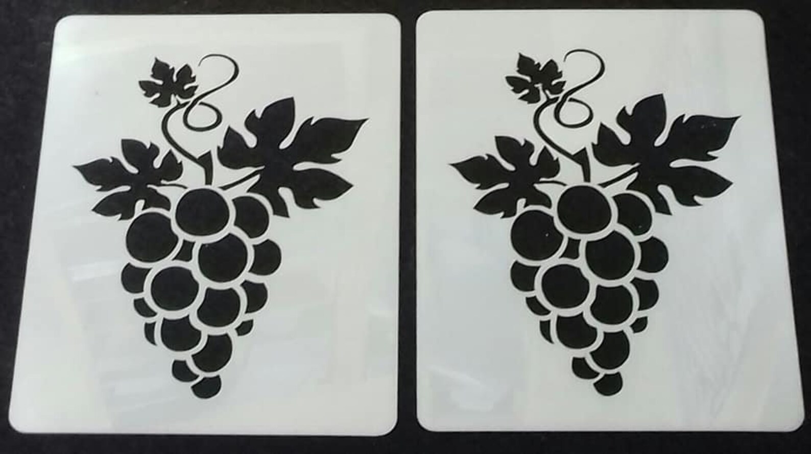 2 X Grape & Vine Wall Decor Stencils for Pubs / Restaurants / - Etsy