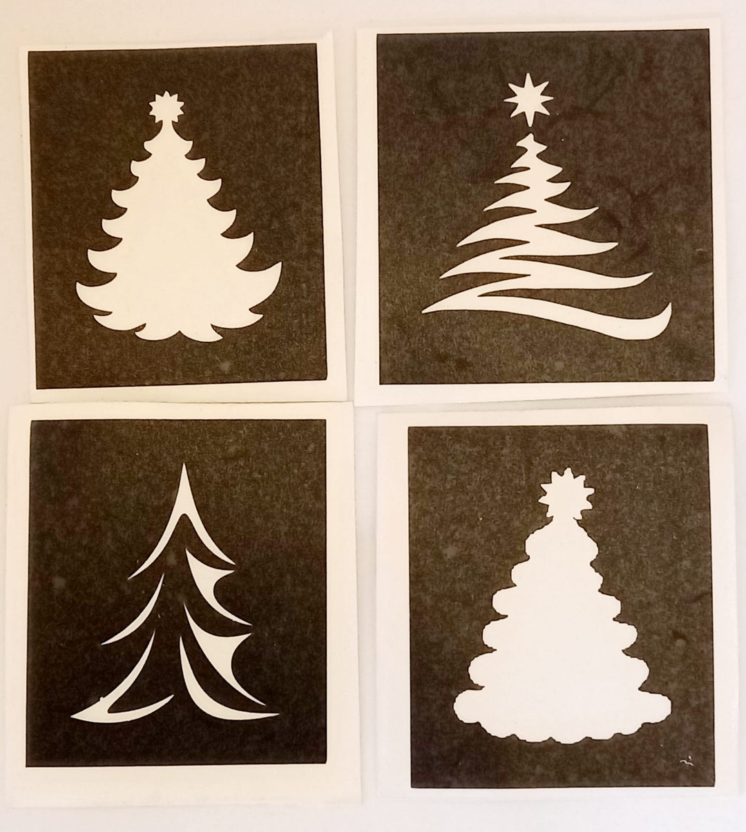 Tannenbaum Schablonen für temporäre Glitzer Tattoos / Airbrush Etsy.de
