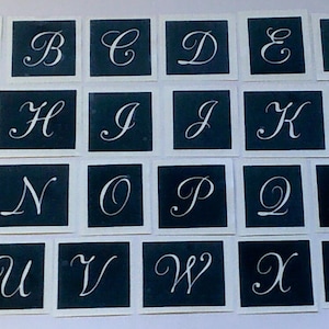 5 x Giant Alphabet hoofdletter stencils voor het etsen van 3 "hoge reus