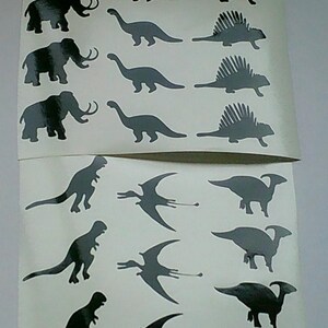 30 x adesivos de dinossauros mistos - muita diversão para as crianças - vão aderir a muitas coisas pretas