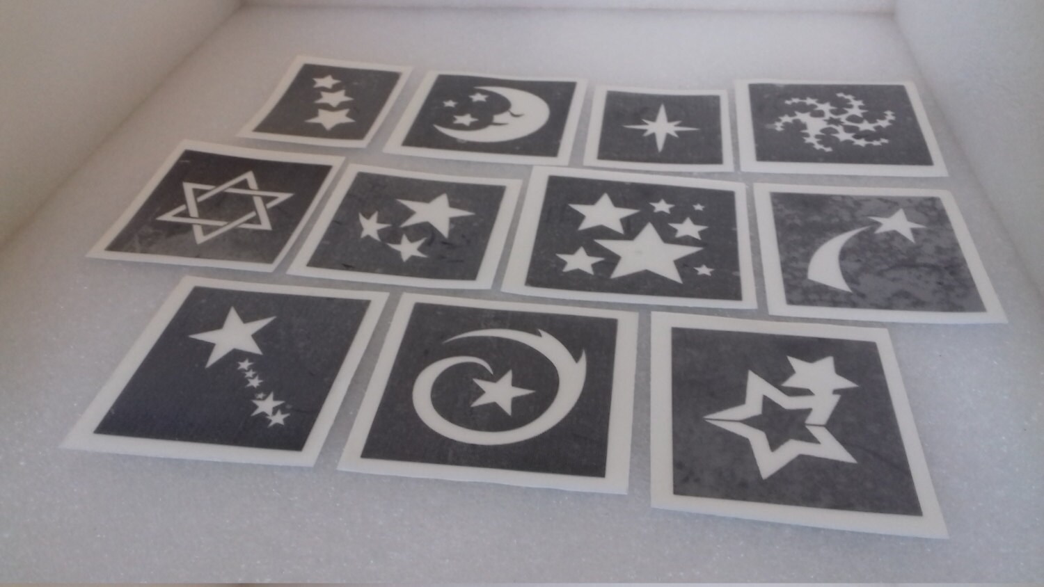 20 100 Star Stencils for Glitter Tattoos / Airbrush / Face | Etsy
