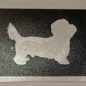 10 - 100 Bichon Frise / Maltese hondenstencils (gemengd) voor etsen op glas Briljant voor speciaal geschenk