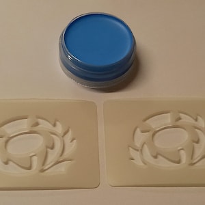 Scottish Thistle face painting set including stencils & face paint Rugby Internationals Scotland 6 Nations football World Cup
