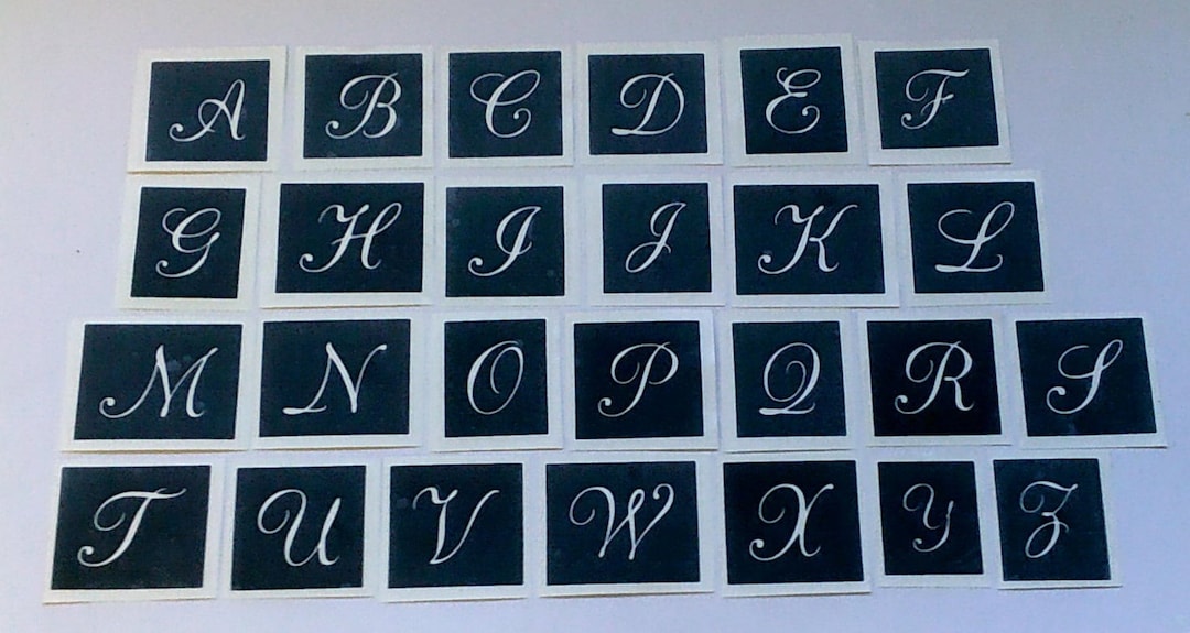 Large Capital Letter Stencils Printable