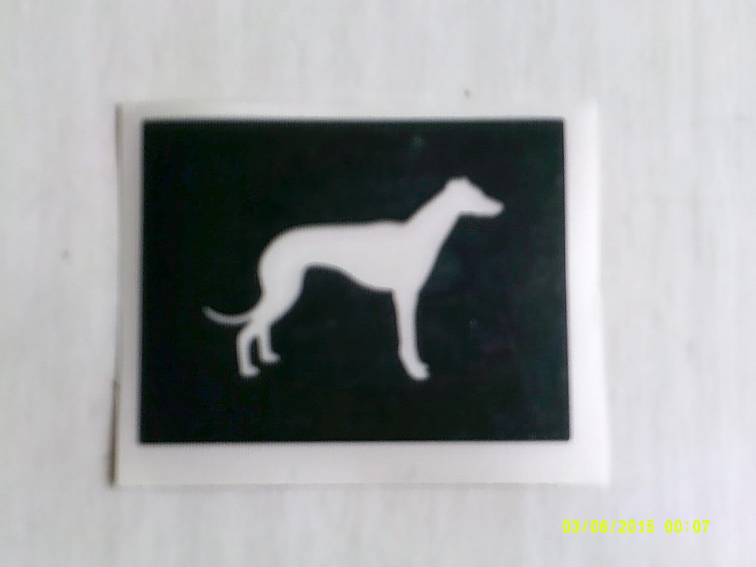10-400 Greyhound whippet Saluki dog stencils for etching glass 