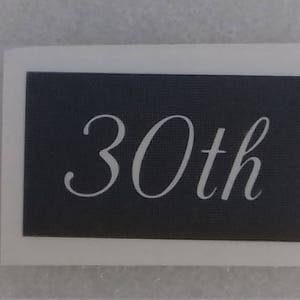 10 - 100 30e nummer stencils voor etsen op glas Verjaardag / Verjaardag Briljant voor speciaal cadeau huwelijks gunst