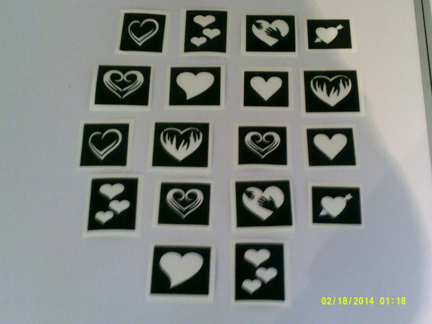 mixed 10 x Home word stencils for etching on to glass  gift   hobby  craft 