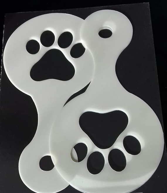 Kit 3 Stampi In Silicone A Forma Di Zampa Di Cane E Cuore + 12 Anelli Portachiavi Per Fai Da Te