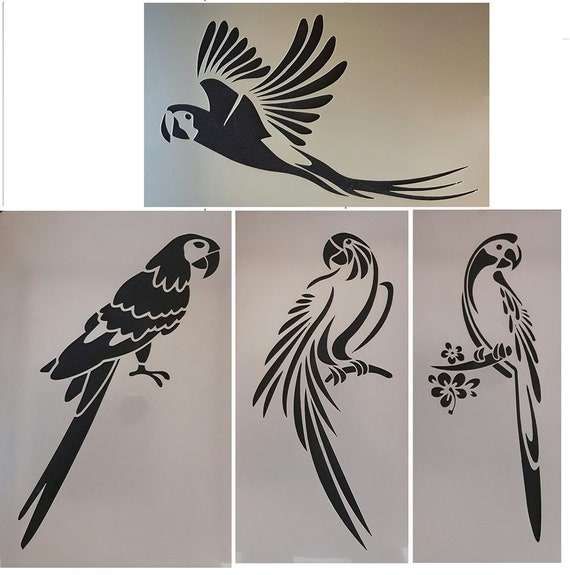 インコ　ヨウム　アクリル画　オリジナル制作　壁飾り インコ アクリル画】イメージはトロピカル？｜日常を彩る小鳥の