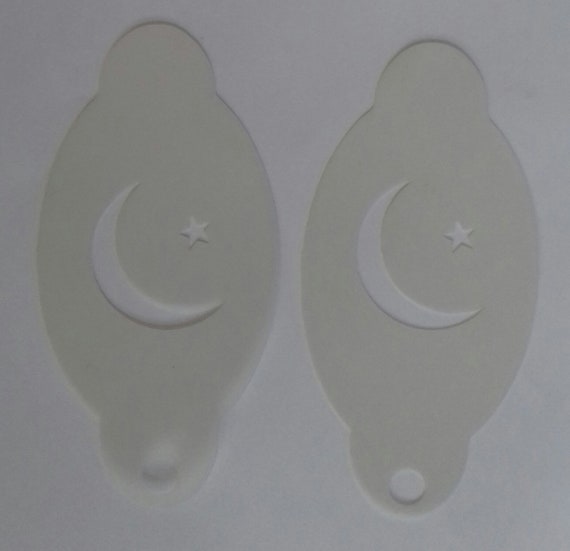 2 X Pakistan Flag Face Painting Stencils Reusable Many Times Etsy