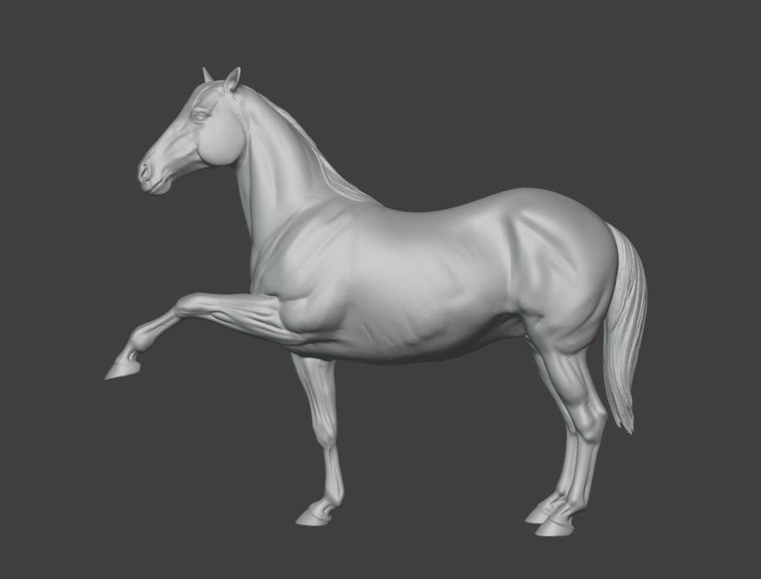 Spanish Walk Horse STL sculpt 3D Files, Digital File, 3D Model, Download, Art Dolls
