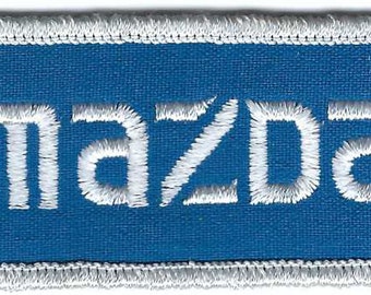 Mazda Racing Patch 3-1/2 Inches Long Embroidered Vintage