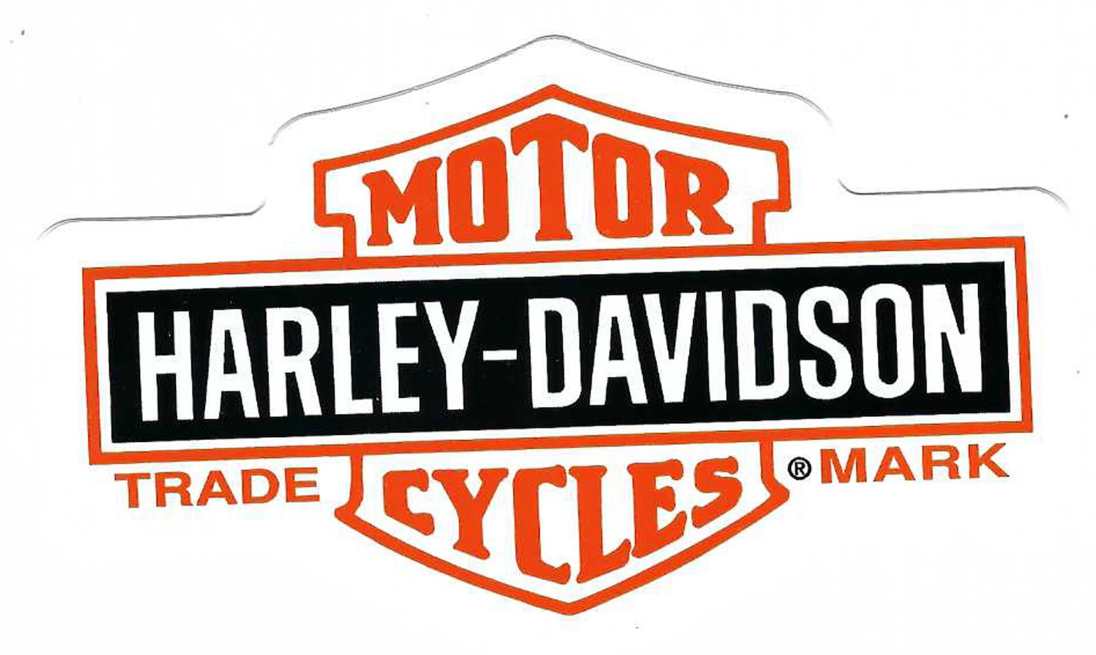 Harley Davidson Logo Decal Sticker Vinyl 41/2 Inches Long Etsy