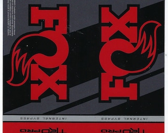 Fox Racing Decal Sticker Sheet Pair