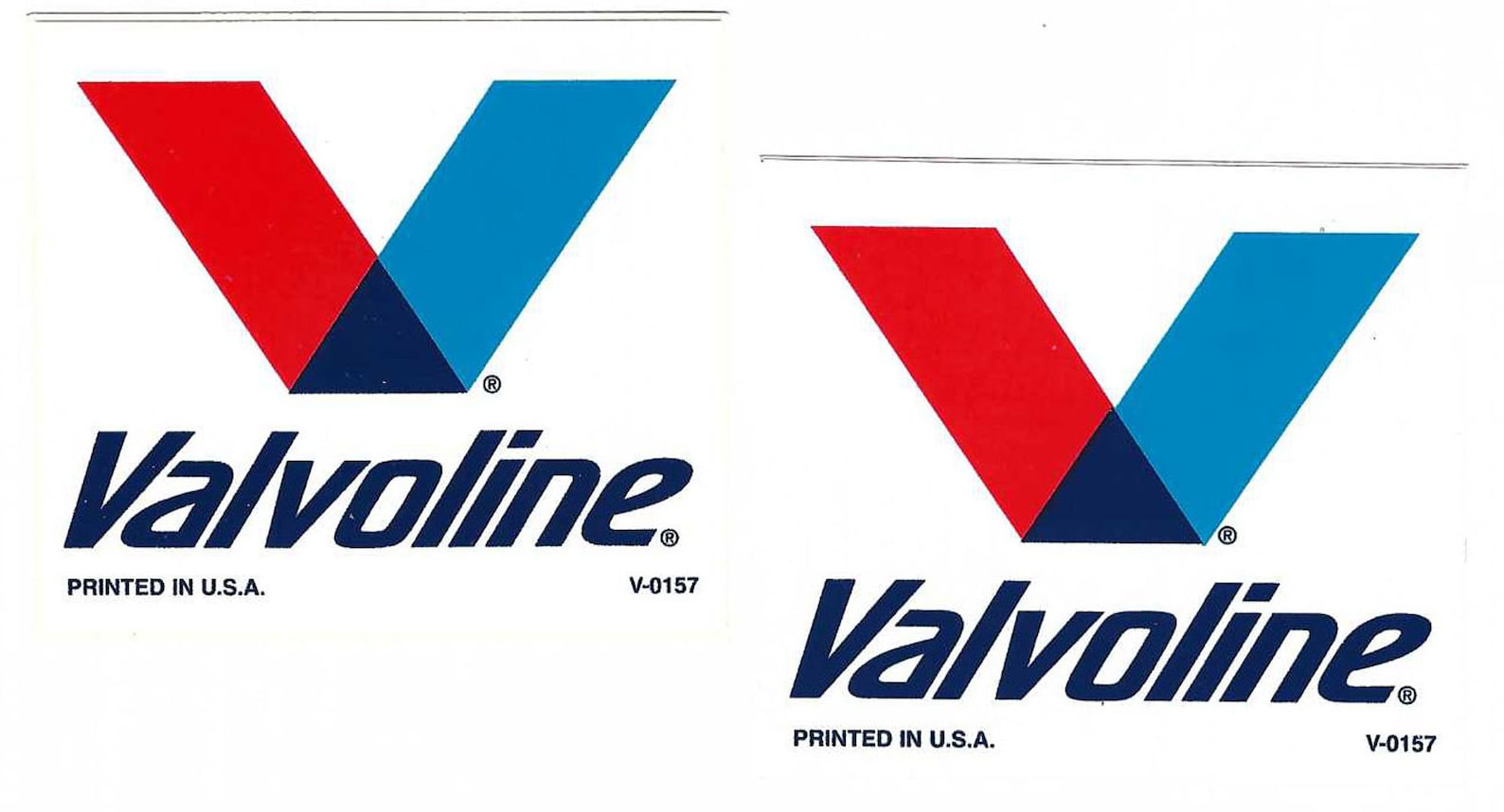 Valvoline Racing Decals Sticker 3 Inches long by 23/4 Inches Etsy