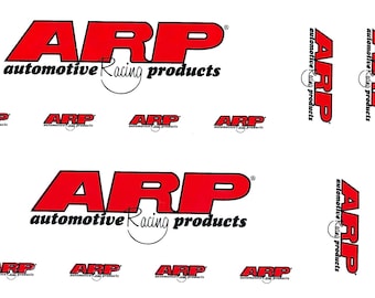 ARP Racing Decals Sticker Sheet of 7 Set of 2
