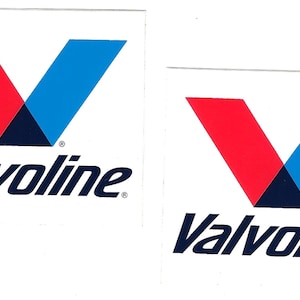 Valvoline Racing Decals Stickers 3 Inches Long Size Vintage Set of 2