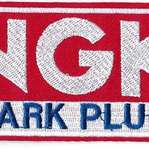 NGK Racing Patch 4 Inches Long Size Vintage Iron On