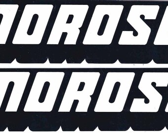 Moroso Racing Decal Sticker 12 Inches Long Size Vintage Set of 2