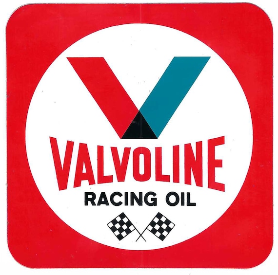 Valvoline Racing Decal Sticker 3-1/2 Inches Long Vintage - Etsy