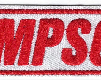 Simpson Racing Patch 4-1/2 Inches Long Size Iron On Embroidered